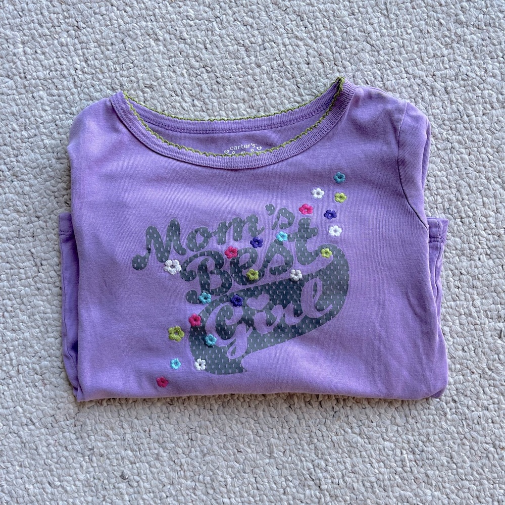 Carter’s long sleeve tee for 5 years girl